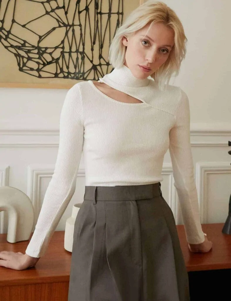 Ivory color makes you look classy and elegant