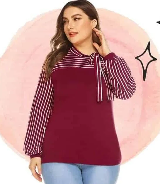 *2026* 7 rules to wear horizontal stripes as a plus-size lady!