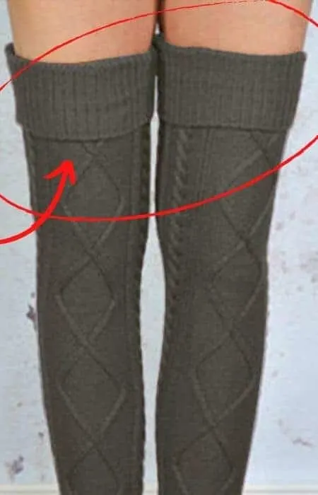 how to wear over knee socks