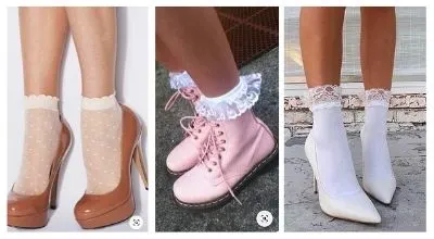 How to wear socks with heels?