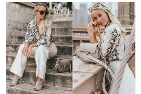 what colors go with snakeskin