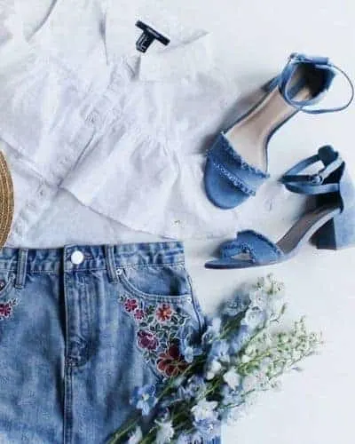 What to wear with denim shoes