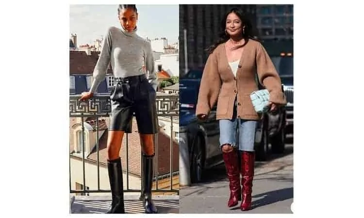 winter shorts outfits