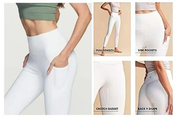 white leggings look slim