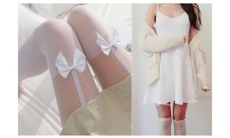 What to wear with white pantyhose