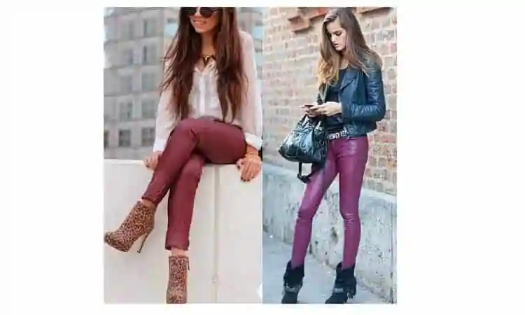 What to wear with plum leggings