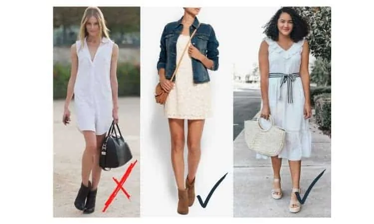 how to dress down a white dress