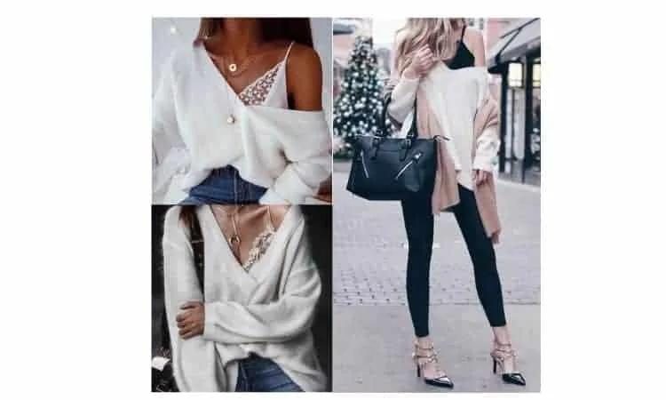 what to wear with camisole / cami top in winter