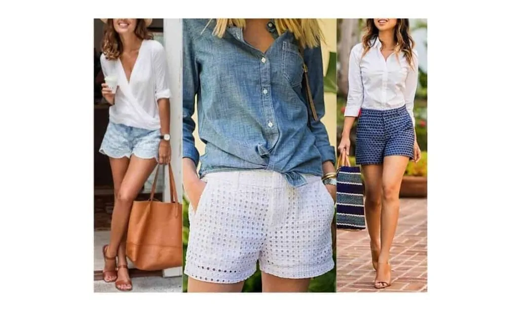 how to wear with eyelet pants