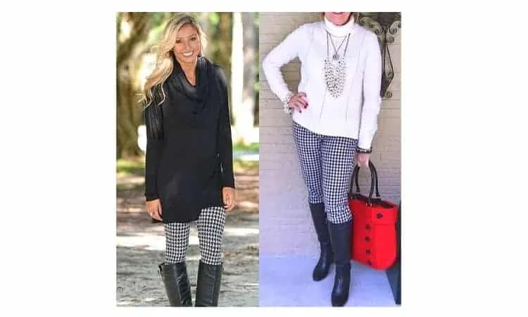what to wear with houndstooth pants
