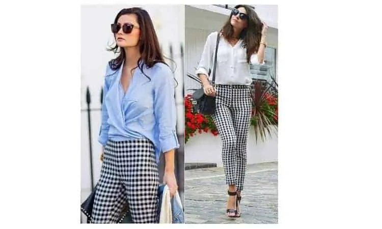 what to wear with houndstooth pants