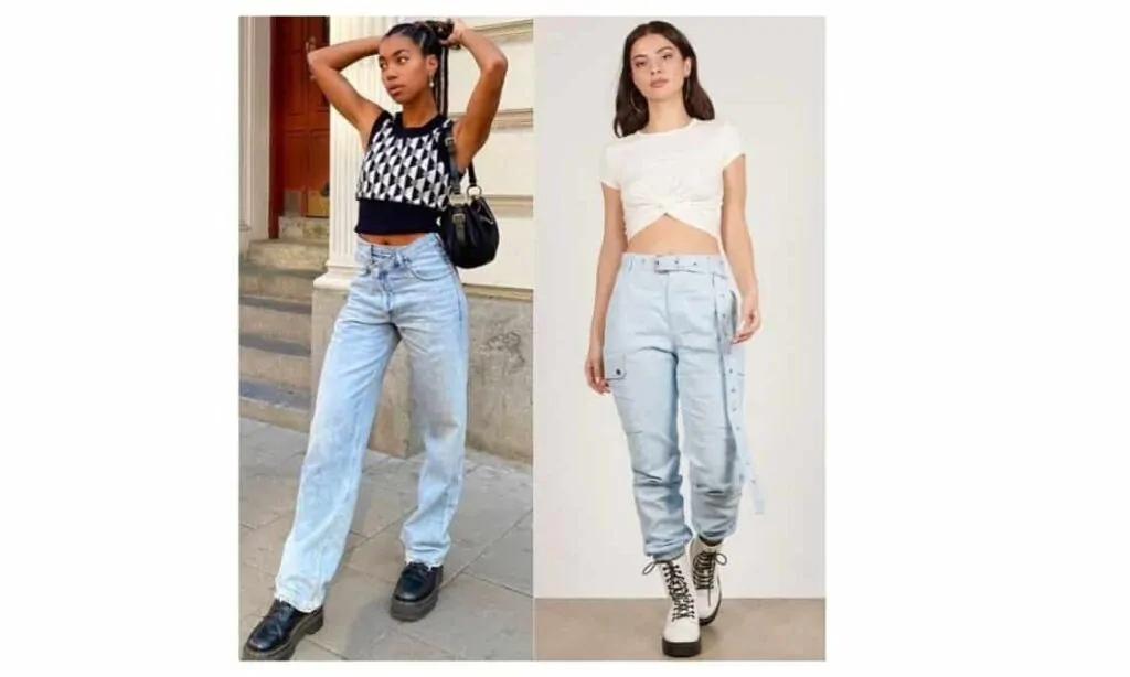 what to wear with light blue pants