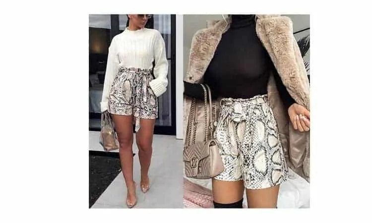 what to wear with paper bag shorts