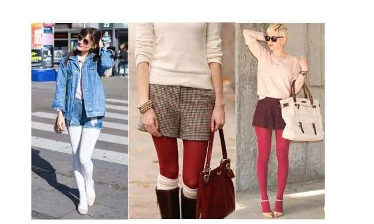 what to wear with shorts and tights
