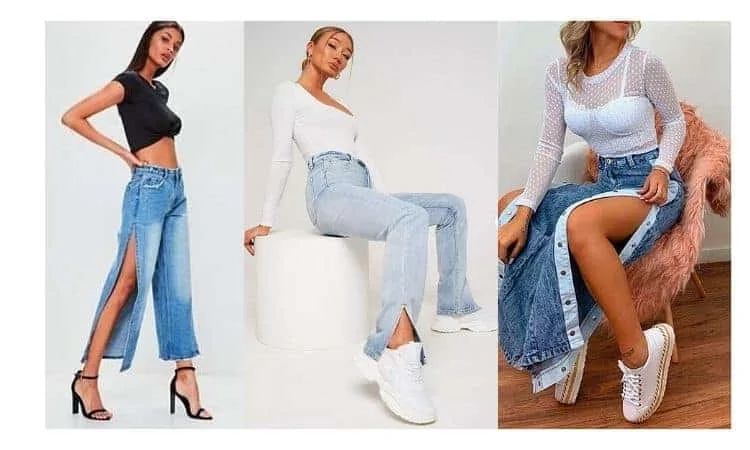 how to wear with split leg pants