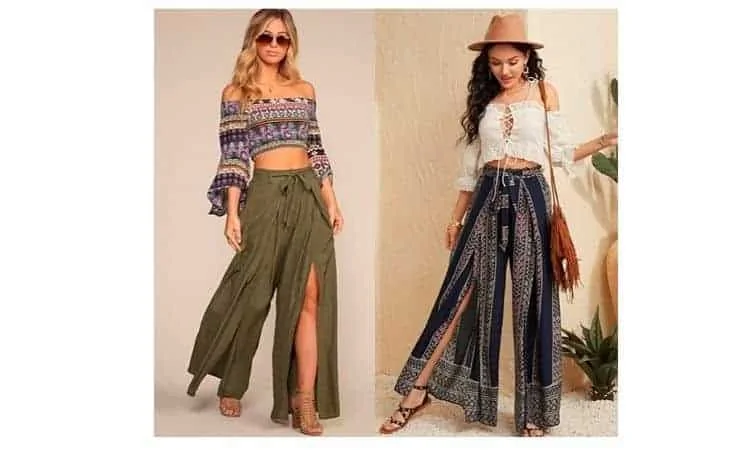 how to wear with split leg pants