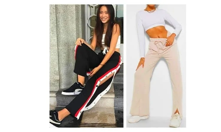 how to wear with split leg pants
