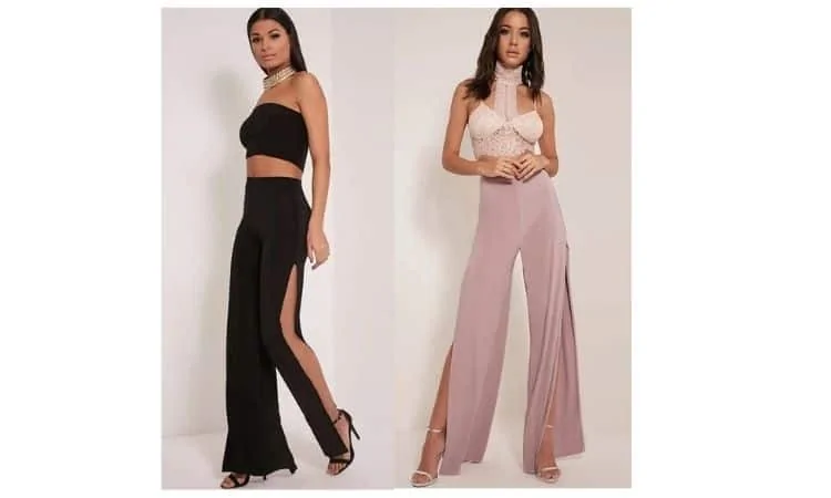 how to wear with split leg pants