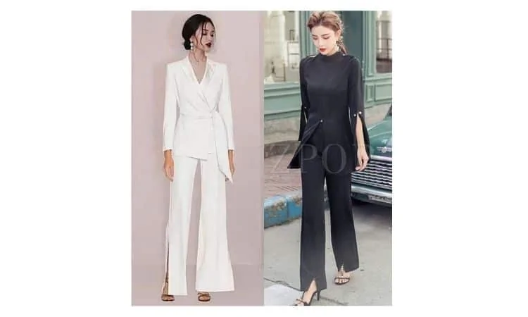 how to wear with split leg pants