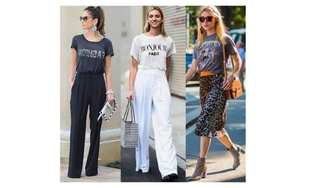 how to dress up a graphic tee