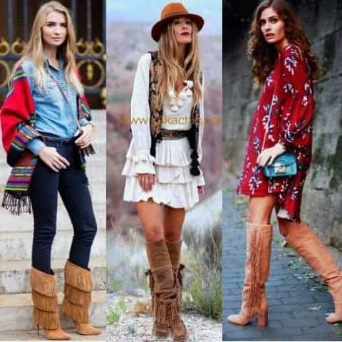 how to style fringe boots female