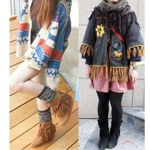how to style fringe boots female