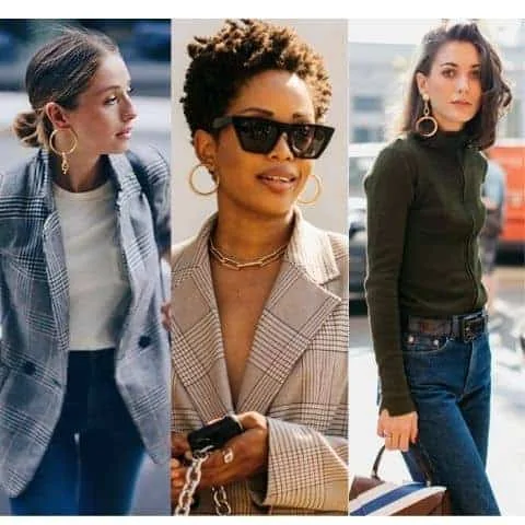 how to wear hoop earrings casually 