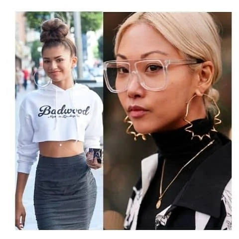 how to wear hoop earrings casually 