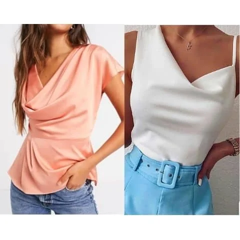 what to wear with cowl neck tops