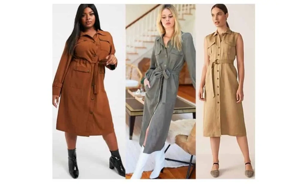 what to wear with a utility dress