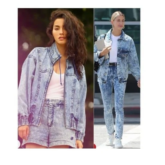 what to wear with acid wash jeans ladies, acid wash co-ord set