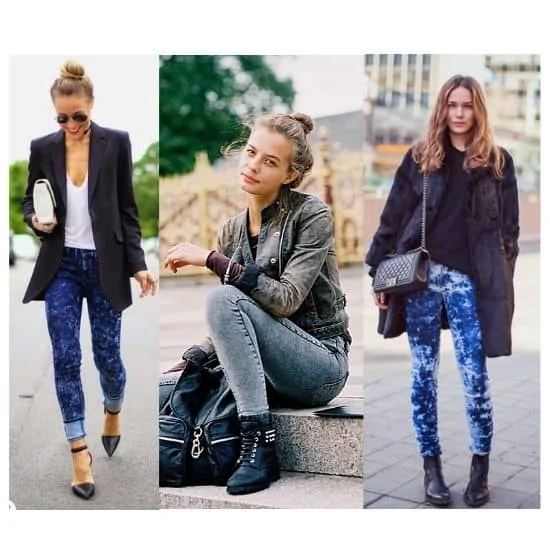 what to wear with acid wash jeans ladies