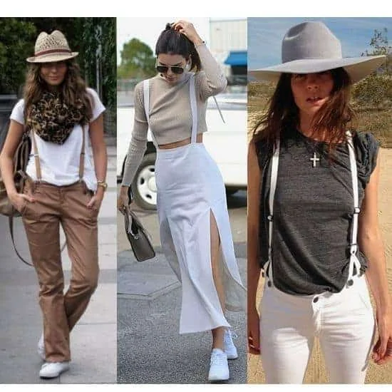 what to wear with suspenders girl, women outfits with suspenders