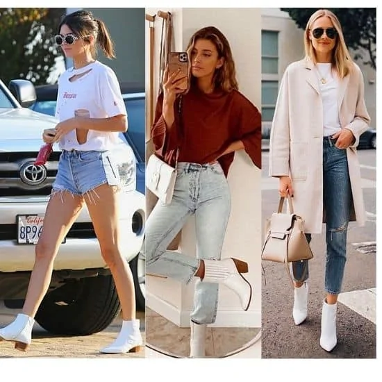 what to wear with white boots ladies