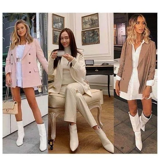 what to wear with white boots ladies