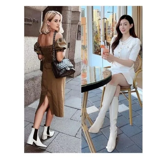 what to wear with cream boots ladies