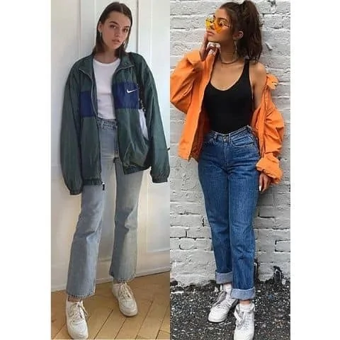 windbreaker outfit girl, how to wear windbreaker outfit women