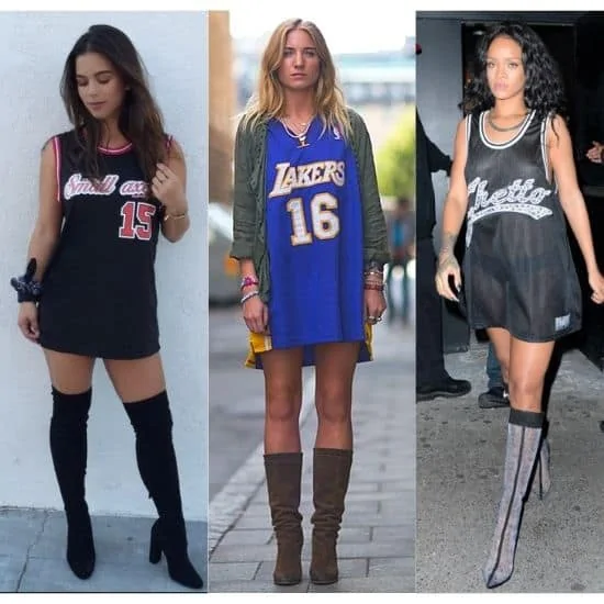 basketball jersey outfits for ladies,