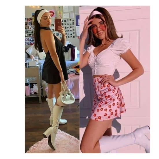 what to wear with gogo boots, gogo boots outfit