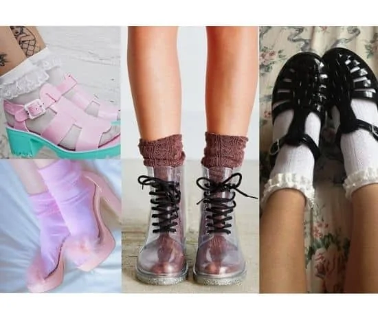 what to wear with jelly shoes