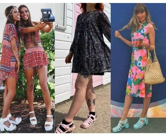 what to wear with jelly shoes