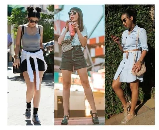 what to wear with jelly shoes