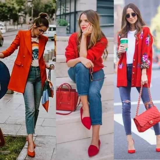 what to wear red shoes ladies, what to wear with red heels