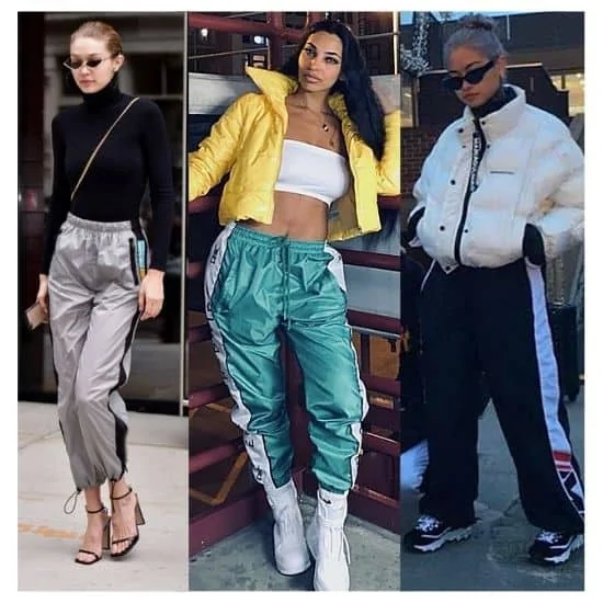 what to wear with windbreaker pants, windbreaker pants outfit