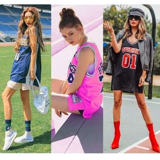 basketball jersey outfits for ladies,
