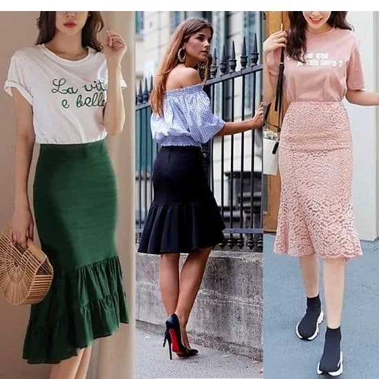 how to style mermaid dress, how to style trumpet dress , how to style fishtail dress