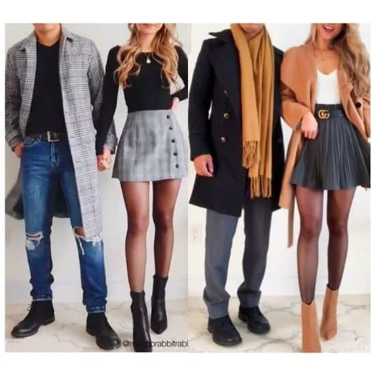 couple matching outfit ideas, couple outfit ideas for pictures