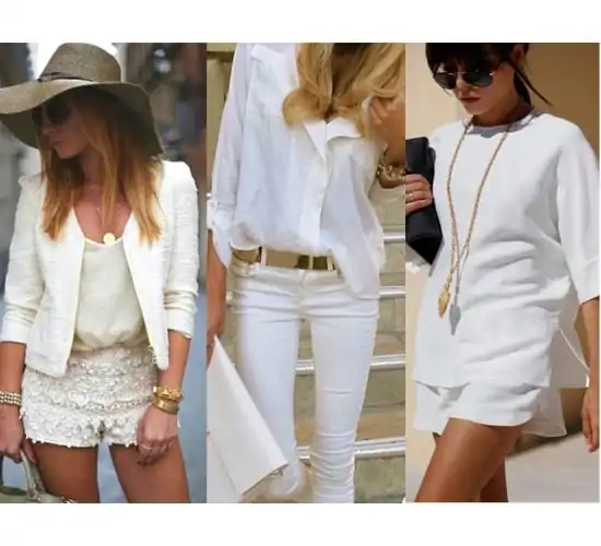 white and gold outfits for ladies