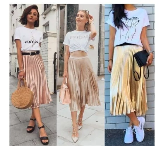 white and gold outfits for ladies