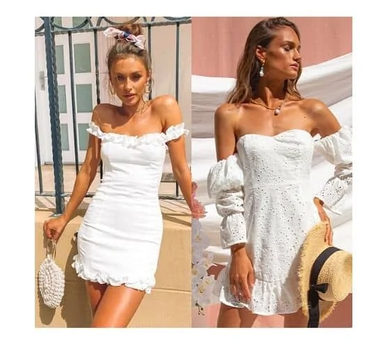 all-white outfit ideas for ladies